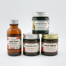 Load image into Gallery viewer, Geranium Travel Beauty Set - The Lovely Rose Apothecary