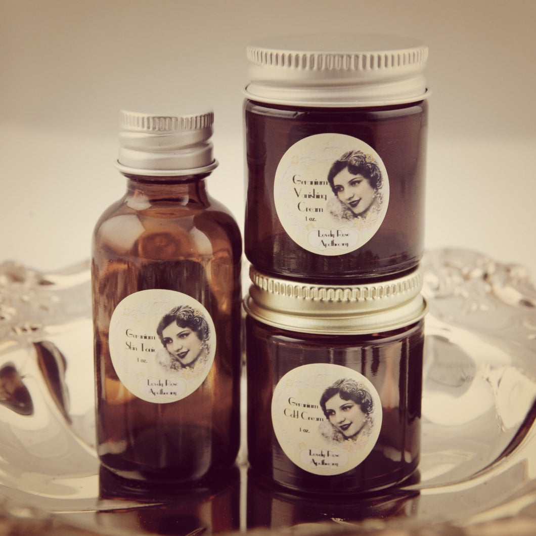 Geranium Travel Beauty Set - The Lovely Rose Apothecary