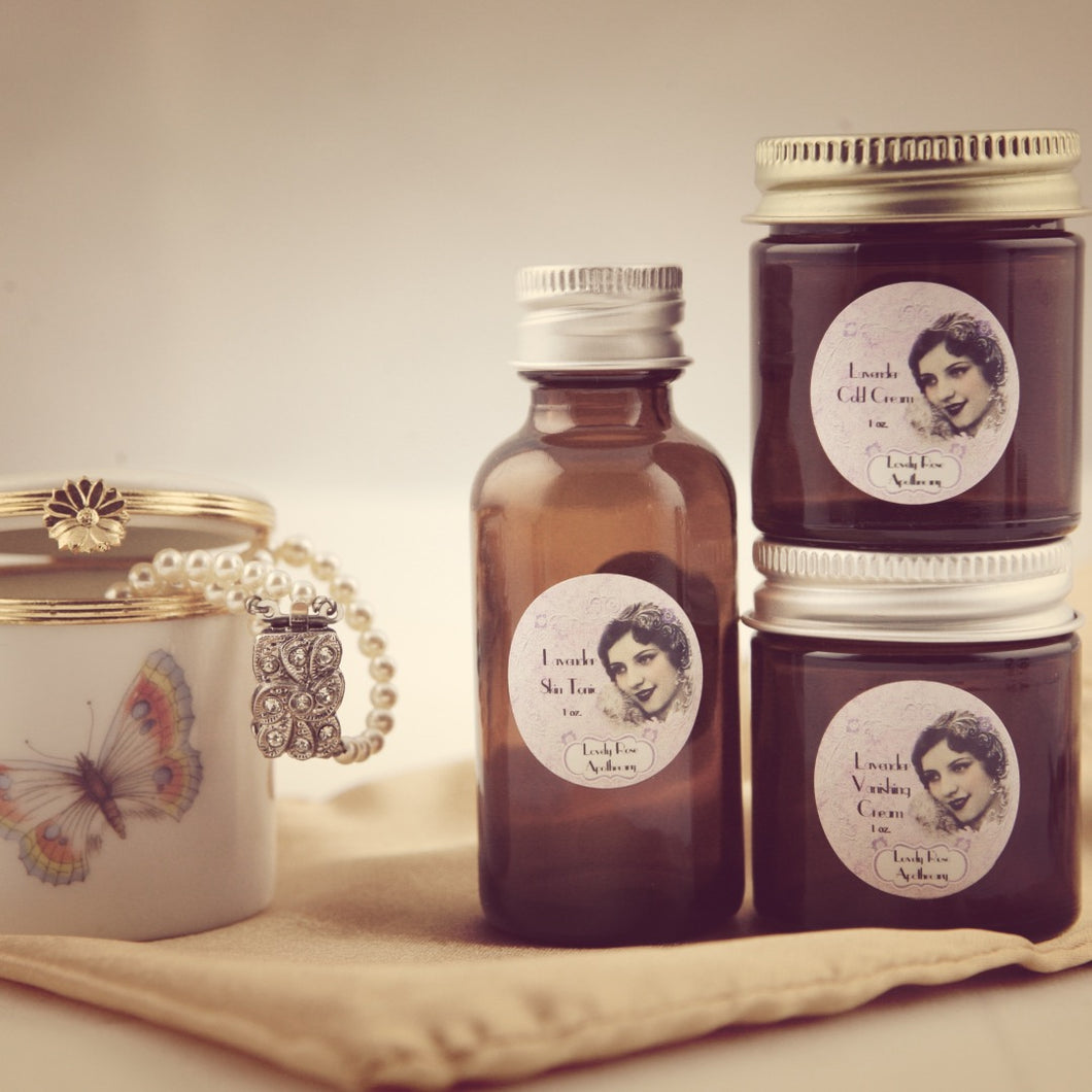 Lavender Travel Beauty Set - The Lovely Rose Apothecary