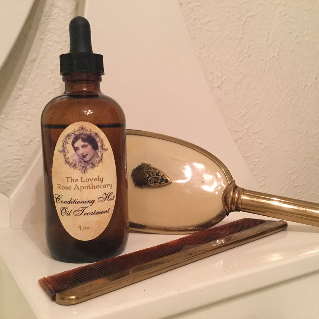 Conditioning Hot Oil Treatment - The Lovely Rose Apothecary